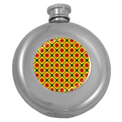 Cute Pretty Elegant Pattern Hip Flask (round) by GardenOfOphir