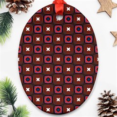 Cute Pretty Elegant Pattern Oval Ornament