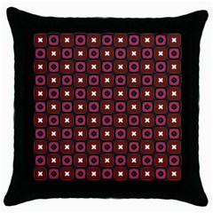 Cute Pretty Elegant Pattern Black Throw Pillow Case by GardenOfOphir