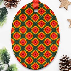 Cute Pretty Elegant Pattern Oval Ornament