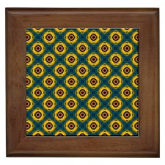 Cute Pretty Elegant Pattern Framed Ceramic Tile by GardenOfOphir