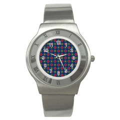 Cute Pretty Elegant Pattern Stainless Steel Watch (slim) by GardenOfOphir