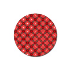 Cute Pretty Elegant Pattern Magnet 3  (round)