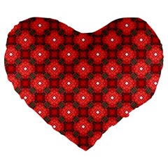 Cute Pretty Elegant Pattern 19  Premium Heart Shape Cushion