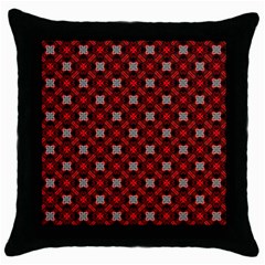 Cute Pretty Elegant Pattern Black Throw Pillow Case by GardenOfOphir