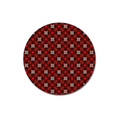 Cute Pretty Elegant Pattern Magnet 3  (round)