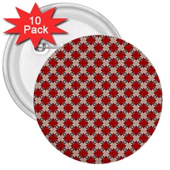 Cute Pretty Elegant Pattern 3  Button (10 Pack)