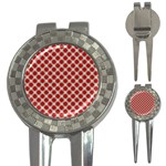 Cute Pretty Elegant Pattern Golf Pitchfork & Ball Marker Front