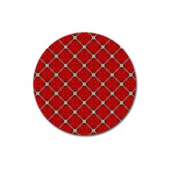 Cute Pretty Elegant Pattern Magnet 3  (round)