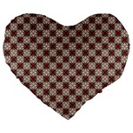 Cute Pretty Elegant Pattern 19  Premium Heart Shape Cushion Front