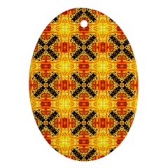 Cute Pretty Elegant Pattern Oval Ornament (two Sides) by GardenOfOphir