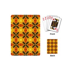 Cute Pretty Elegant Pattern Playing Cards (mini) by GardenOfOphir