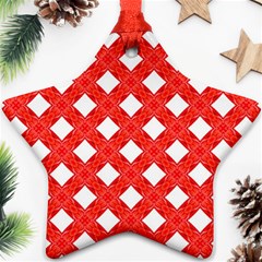 Cute Pretty Elegant Pattern Star Ornament by GardenOfOphir