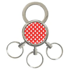 Cute Pretty Elegant Pattern 3-ring Key Chain by GardenOfOphir