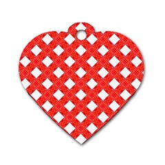 Cute Pretty Elegant Pattern Dog Tag Heart (two Sided) by GardenOfOphir