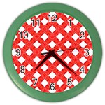 Cute Pretty Elegant Pattern Wall Clock (Color) Front