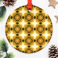 Cute Pretty Elegant Pattern Round Ornament