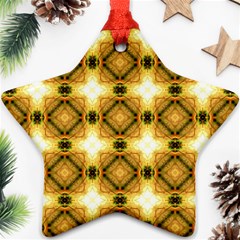 Cute Pretty Elegant Pattern Star Ornament