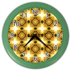 Cute Pretty Elegant Pattern Wall Clock (color) by GardenOfOphir