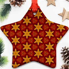 Cute Pretty Elegant Pattern Star Ornament