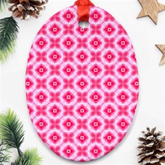 Cute Pretty Elegant Pattern Oval Ornament