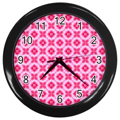 Cute Pretty Elegant Pattern Wall Clock (black)