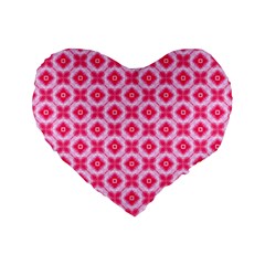 Cute Pretty Elegant Pattern 16  Premium Flano Heart Shape Cushion 