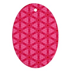 Cute Pretty Elegant Pattern Oval Ornament by GardenOfOphir