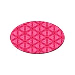 Cute Pretty Elegant Pattern Sticker (Oval) Front