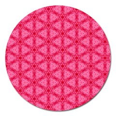 Cute Pretty Elegant Pattern Magnet 5  (round)