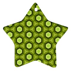 Cute Pretty Elegant Pattern Star Ornament by GardenOfOphir