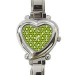 Cute Pretty Elegant Pattern Heart Italian Charm Watch  Front