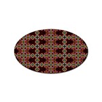 Cute Pretty Elegant Pattern Sticker (Oval) Front