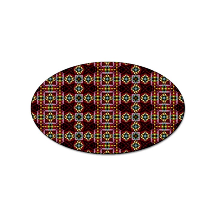 Cute Pretty Elegant Pattern Sticker (Oval)