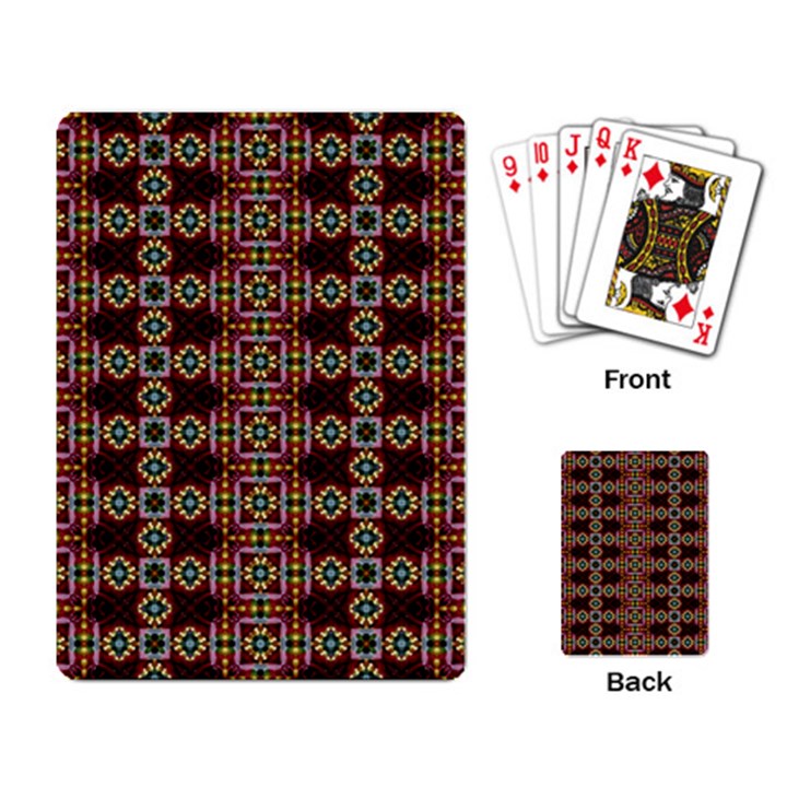 Cute Pretty Elegant Pattern Playing Cards Single Design