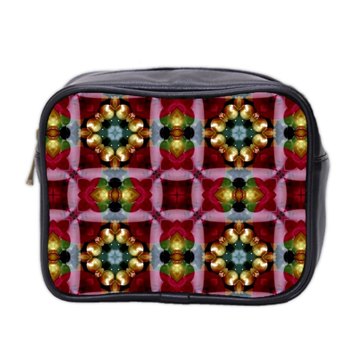 Cute Pretty Elegant Pattern Mini Travel Toiletry Bag (Two Sides)