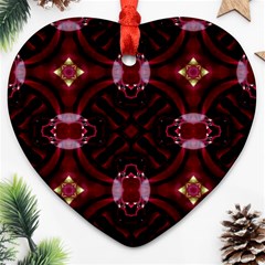 Cute Pretty Elegant Pattern Heart Ornament