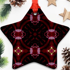 Cute Pretty Elegant Pattern Star Ornament