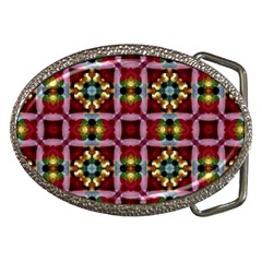 Cute Pretty Elegant Pattern Belt Buckle (oval) by GardenOfOphir