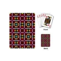 Cute Pretty Elegant Pattern Playing Cards (mini) by GardenOfOphir