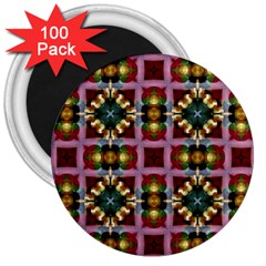 Cute Pretty Elegant Pattern 3  Button Magnet (100 Pack) by GardenOfOphir