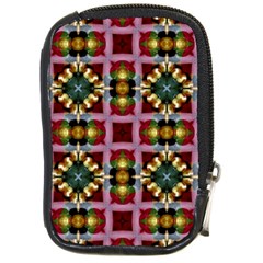 Cute Pretty Elegant Pattern Compact Camera Leather Case by GardenOfOphir