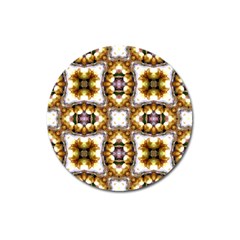 Cute Pretty Elegant Pattern Magnet 3  (round)