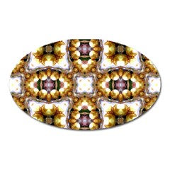 Cute Pretty Elegant Pattern Magnet (oval) by GardenOfOphir