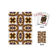 Cute Pretty Elegant Pattern Playing Cards (mini) by GardenOfOphir