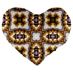 Cute Pretty Elegant Pattern 19  Premium Flano Heart Shape Cushion by GardenOfOphir