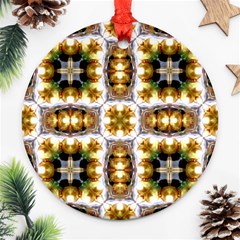 Cute Pretty Elegant Pattern Round Ornament