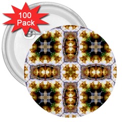 Cute Pretty Elegant Pattern 3  Button (100 Pack)