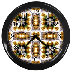 Cute Pretty Elegant Pattern Wall Clock (black)