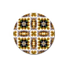 Cute Pretty Elegant Pattern Magnet 3  (round) by GardenOfOphir